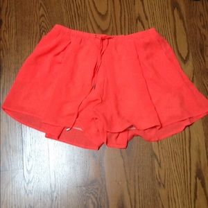 Very J Fluorescent Flowy Skort